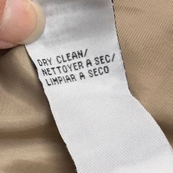 Vintage Calvin Klein Cropped Blazer, Silk Tweed, Light Shoulder Pads, Size 14 - Picture 7 of 7